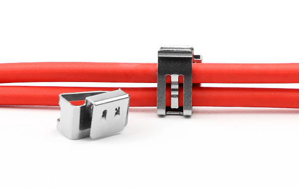 Metal Cable Clips with two lines